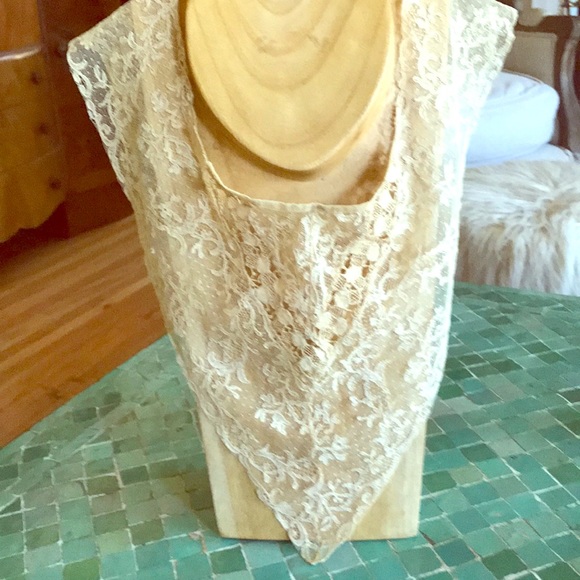 ON HOLD !Victorian lace collar, very fine - Picture 2 of 5